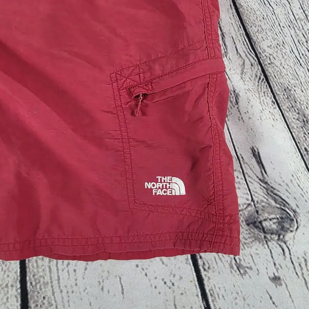 The North Face Men's Large Red Lined Nylon Shorts